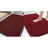imageSmiry Front Door Mat Outside Entrance Red 295 x 17 and Bathroom Rugs Mat Red 30 x 20 2 Item Bundle