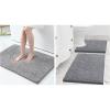 imageSmiry Luxury Chenille Bath Rug 24x16 Bathroom Rugs and Mats Set 30x2024x20 Grey
