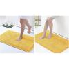 imageSmiry Luxury Chenille Bath Rug Set 2 Piece Extra Soft and Absorbent Shaggy Bathroom Mat Rugs Machine Washable NonSlip Plush Carpet Runner for Tub Shower and Bath Room30x2036x24Yellow