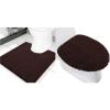 imageSmiry Toilet Rugs UShaped 20x20 and Toilet Lid Cover 175x15 Soft and Absorbent Shaggy Bath Mat Machine Washable NonSlip Plush Carpet Runner for Tub Shower and Floor Home DecorBrown
