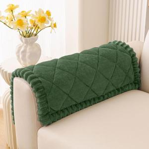imageSmiry Fuzzy Couch Cover for Dogs Non Slip Washable Pet Sofa Cover Scratch Proof Hair Resistant Plush Sofa Slipcover Pet Friendly Couch Cushion Protector for Cat Camel 276 x 59Green