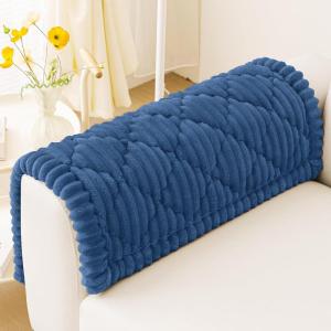 imageSmiry Pet Couch Cover for Dogs Washable NonSlip Fuzzy Couch Covers for 3 Cushion Sofa Pet Friendly Soft Thick Furniture Protector Sofa Slipcover Mat for Dogs Dark Grey 276 x 59Navy