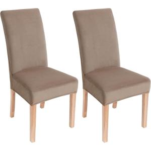 imageSmiry Velvet Stretch Chair Covers for Dining Room Set of 4 Soft Fit Removable Washable Kitchen Parsons Chair Slipcover Protector KhakiKhaki