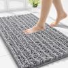 imageSmiry Bathroom Rugs Mat 30x20 Grey Dog Door Mat for Muddy Paws 48x30 Grey