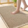 imageSmiry Bathroom Rugs Set 2 Piece30x20 Plus 24x17 Extra Soft Absorbent Bath Mats Non Slip Machine Washable Quick Dry Bath Rugs for Bathroom Floor Tub Shower Brown