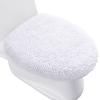 imageSmiry Bathroom Rugs UShaped 24x20 and Toilet Lid Cover 175x15 Soft and Absorbent Shaggy Bath Mat Machine Washable NonSlip Plush Carpet Runner for Tub Shower and Floor Home DecorWhite