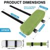 imageSmiry Ergonomic Office Chair Armrest Pads Memory Foam Arm Rest Covers NonSlip Armrest Cushion with Adjustable Buckles and Straps Elbow Relief for Desk Gaming amp Wheelchair Pink Set of 2Green