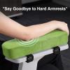 imageSmiry Ergonomic Office Chair Armrest Pads Memory Foam Arm Rest Covers NonSlip Armrest Cushion with Adjustable Buckles and Straps Elbow Relief for Desk Gaming amp Wheelchair Pink Set of 2Green