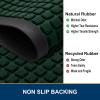 imageSmiry Front Door Mat Outside Entrance Black Green 295 x 17 and Luxury Chenille Bathroom Rugs Green 30 x 20 2 Item Bundle