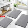 imageSmiry Memory Foam Bath Mat 30x20 Extra Soft and Absorbent Chenille Bathroom Rugs Non Slip Machine Washable Carpet for Bathroom Floor Tub Shower Home Decor Accessories Shower and Tub GreyGrey