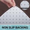 imageSmiry Memory Foam Bath Mat Set 24x16 and 36x24 Brown Super Soft Absorbent Bathroom Rugs Non Slip Bath Rug Runner for Shower Bathroom Floors