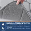 imageSmiry Memory Foam Bath Mat Set 30x20 and 47x24 Grey Super Soft Absorbent Bathroom Rugs Non Slip Bath Rug Runner for Shower Bathroom Floors Grey