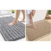 imageSmiry Bathroom Rugs Set 2 Piece30x20 Plus 30x20 Extra Soft Absorbent Bath Mat Non Slip Machine Washable Quick Dry Bath Rugs for Bathroom Floor Tub Shower GreyampBrown