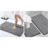 imageSmiry Chenille Bathroom Rugs 30x2024x16 and UShaped Toilet Bath Rugs 24x20 Extra Soft and Absorbent Shaggy Bath Mat Machine Washable NonSlip Plush Carpet Dark Grey