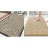 imageSmiry Front Door Mat Outside Entrance Beige 295 x 17 and Luxury Chenille Bathroom Rugs Beige 30 x 20 2 Item Bundle