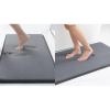imageSmiry Memory Foam Bath Mat Set 30x20 and 36x24 Dark Grey Super Soft Absorbent Bathroom Rugs Non Slip Bath Rug Runner for Shower Bathroom Floors
