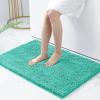 imagesmiry Luxury Chenille Bath Rug Set 2 Piece Extra Soft and Absorbent Shaggy Bathroom Mat Rugs Machine Washable NonSlip Plush Carpet Runner for Tub Shower and Bath Room24x1636x24Turquise