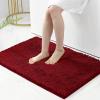 imagesmiry Luxury Chenille Bath Rug Set 2 Piece Extra Soft and Absorbent Shaggy Bathroom Mat Rugs Machine Washable NonSlip Plush Carpet Runner for Tub Shower and Bath Room30x2036x24Burgundy