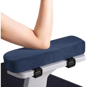 imageSmiry Ergonomic Office Chair Armrest Pads Memory Foam Arm Rest Covers NonSlip Armrest Cushion with Adjustable Buckles and Straps Elbow Relief for Desk Gaming amp Wheelchair Pink Set of 2Navy