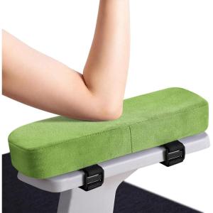 imageSmiry Ergonomic Office Chair Armrest Pads Memory Foam Arm Rest Covers NonSlip Armrest Cushion with Adjustable Buckles and Straps Elbow Relief for Desk Gaming amp Wheelchair Pink Set of 2Green