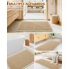 imageSmiry Bathroom Rugs Set 2 Piece48x32 Plus 30x20 Extra Soft Absorbent Bath Mats Non Slip Machine Washable Quick Dry Bath Rugs for Bathroom Floor Tub Shower Brown