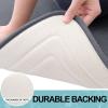 imageSmiry Memory Foam Bath Mat 60 x 90 cm Extra Soft NonSlip Bathroom Rug Super Absorbent Quick Dry Thick Comfortable MachineWashable Floor Mat Dark GreyDark Grey