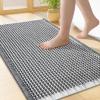imageSmiry Bathroom Rugs Set 2 Piece30x20 Plus 24x17 Extra Soft Absorbent Bath Mats Non Slip Machine Washable Quick Dry Bath Rugs for Bathroom Floor Tub Shower Darkgrey amp Cream