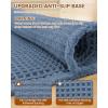 imageSmiry Bathroom Rugs Set 2 Piece36x24 Plus 30X20 Extra Soft Absorbent Bath Mats Non Slip Machine Washable Quick Dry Bath Rugs for Bathroom Floor Tub Shower Blue