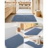 imageSmiry Bathroom Rugs Set 2 Piece36x24 Plus 30X20 Extra Soft Absorbent Bath Mats Non Slip Machine Washable Quick Dry Bath Rugs for Bathroom Floor Tub Shower Blue