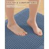 imageSmiry Bathroom Rugs Set 2 Piece36x24 Plus 30X20 Extra Soft Absorbent Bath Mats Non Slip Machine Washable Quick Dry Bath Rugs for Bathroom Floor Tub Shower Blue