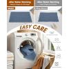 imageSmiry Bathroom Rugs Set 2 Piece36x24 Plus 30X20 Extra Soft Absorbent Bath Mats Non Slip Machine Washable Quick Dry Bath Rugs for Bathroom Floor Tub Shower Blue