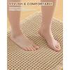 imageSmiry Bathroom Rugs Set 2 Piece47x17 Plus 30x20 Extra Soft Absorbent Bath Mats Non Slip Machine Washable Quick Dry Bath Rugs for Bathroom Floor Tub Shower Brown