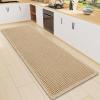 imageSmiry Bathroom Rugs Set 2 Piece47x17 Plus 30x20 Extra Soft Absorbent Bath Mats Non Slip Machine Washable Quick Dry Bath Rugs for Bathroom Floor Tub Shower Brown