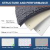 imageSmiry Chenille Bath Rug Set 2 Piece Extra Soft and Absorbent Shaggy Bathroom Mat Rugs Machine Washable NonSlip Plush Carpet Runner for Tub Shower and Bath Room24x1630x20Charcoal Grey