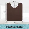 imageSmiry Memory Foam Bath Mat 30x20 and 24x20 UShaped Toilet Extra Soft Absorbent Bathroom Rugs Non Slip Bath Rug Runner for Shower Bathroom Floors Brown