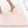 imageSmiry Memory Foam Bath Mat Set 24x16 36 x 24 Super Soft Absorbent Bathroom Rugs Non Slip Bath Rug Runner for Bathroom Floors Pink