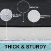 imageSmiry Product Image Memory Foam Bath Mat30x20Black and Dark Grey Extra Soft and Absorbent Bathroom Mats Non Slip Washable Carpet for Floor Shower and Tub