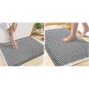 imageSmiry Bathroom Rugs Set 2 Piece30x20 Plus 24x17 Extra Soft Absorbent Bath Mats Non Slip Machine Washable Quick Dry Bath Rugs for Bathroom Floor Tub Shower Darkgrey amp Cream