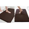 imageSmiry Memory Foam Bath Mat Set 24x16 and 30x20 Brown Super Soft Absorbent Bathroom Rugs Non Slip Bath Rug Runner for Shower Bathroom Floors