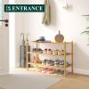 imageSmiry Bamboo Shoe Rack 3 Tier Shoe Organizer for Entryway amp Closet Stackable Free Standing Storage Shelf for Shoes Bags amp Plants Natural Luxury Chenille Bathroom Rugs 30x20 Black