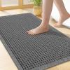imageSmiry Bathroom Rugs Set 2 Piece30x20 Plus 24x17 Extra Soft Absorbent Bath Mats Non Slip Machine Washable Quick Dry Bath Rugs for Bathroom Floor Tub Shower Dark Grey