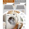 imageSmiry Bathroom Rugs Set 2 Piece30x20 Plus 24x17 Extra Soft Absorbent Bath Mats Non Slip Machine Washable Quick Dry Bath Rugs for Bathroom Floor Tub Shower Light Grey