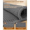 imageSmiry Bathroom Rugs Set 2 Piece30x20 Plus 24x17 Extra Soft Absorbent Bath Mats Non Slip Machine Washable Quick Dry Bath Rugs for Bathroom Floor Tub Shower Dark Grey
