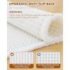 imageSmiry Bathroom Rugs Set 2 Piece30x20 Plus 24x17 Extra Soft Absorbent Bath Mats Non Slip Machine Washable Quick Dry Bath Rugs for Bathroom Floor Tub Shower Whtie