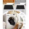 imageSmiry Bathroom Rugs Set 2 Piece30x20 Plus 24x17 Extra Soft Absorbent Bath Mats Non Slip Machine Washable Quick Dry Bath Rugs for Bathroom Floor Tub Shower Black
