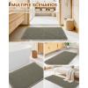imageSmiry Bathroom Rugs Set 2 Piece30x20 Plus 24x17 Extra Soft Absorbent Bath Mats Non Slip Machine Washable Quick Dry Bath Rugs for Bathroom Floor Tub Shower Green