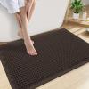 imageSmiry Bathroom Rugs Set 2 Piece30x20 Plus 24x17 Extra Soft Absorbent Bath Mats Non Slip Machine Washable Quick Dry Bath Rugs for Bathroom Floor Tub Shower Chocolate