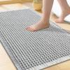 imageSmiry Bathroom Rugs Set 2 Piece30x20 Plus 24x17 Extra Soft Absorbent Bath Mats Non Slip Machine Washable Quick Dry Bath Rugs for Bathroom Floor Tub Shower Lightgrey amp Cream