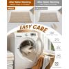 imageSmiry Bathroom Rugs Set 2 Piece30x20 Plus 24x17 Extra Soft Absorbent Bath Mats Non Slip Machine Washable Quick Dry Bath Rugs for Bathroom Floor Tub Shower BrownampCream