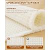 imageSmiry Bathroom Rugs Set 2 Piece30x20 Plus 30X18 Extra Soft Absorbent Bath Mats Non Slip Machine Washable Quick Dry Bath Rugs for Bathroom Floor Tub Shower Cream